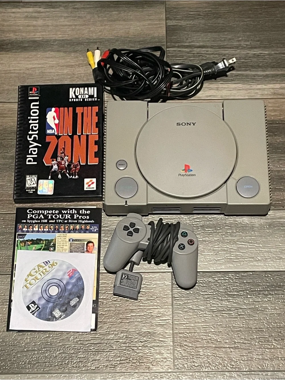 Sony Gray PlayStation Console Bundle with Controller & Cables